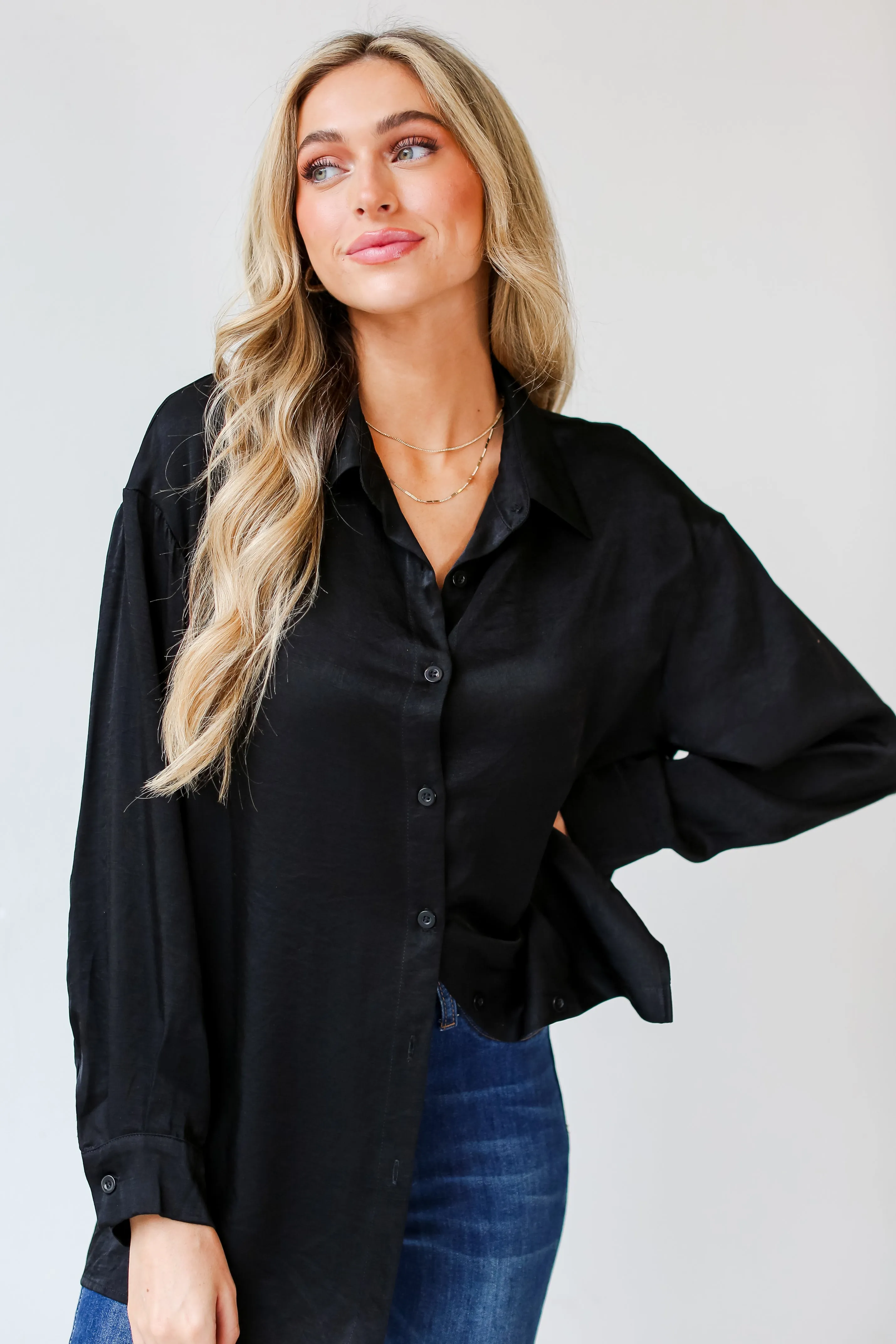 FINAL SALE - Serene Beauty Button-Up Blouse