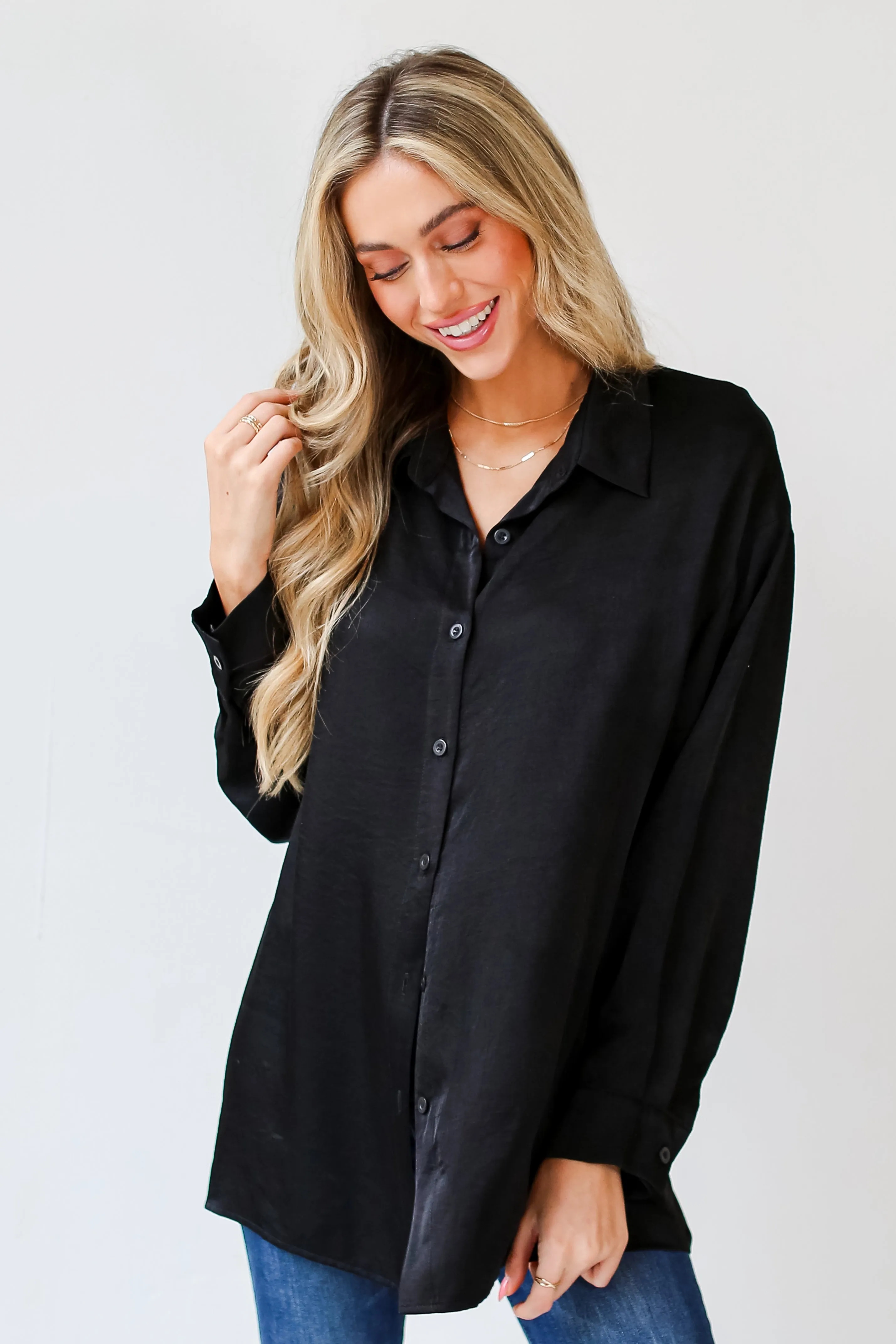FINAL SALE - Serene Beauty Button-Up Blouse