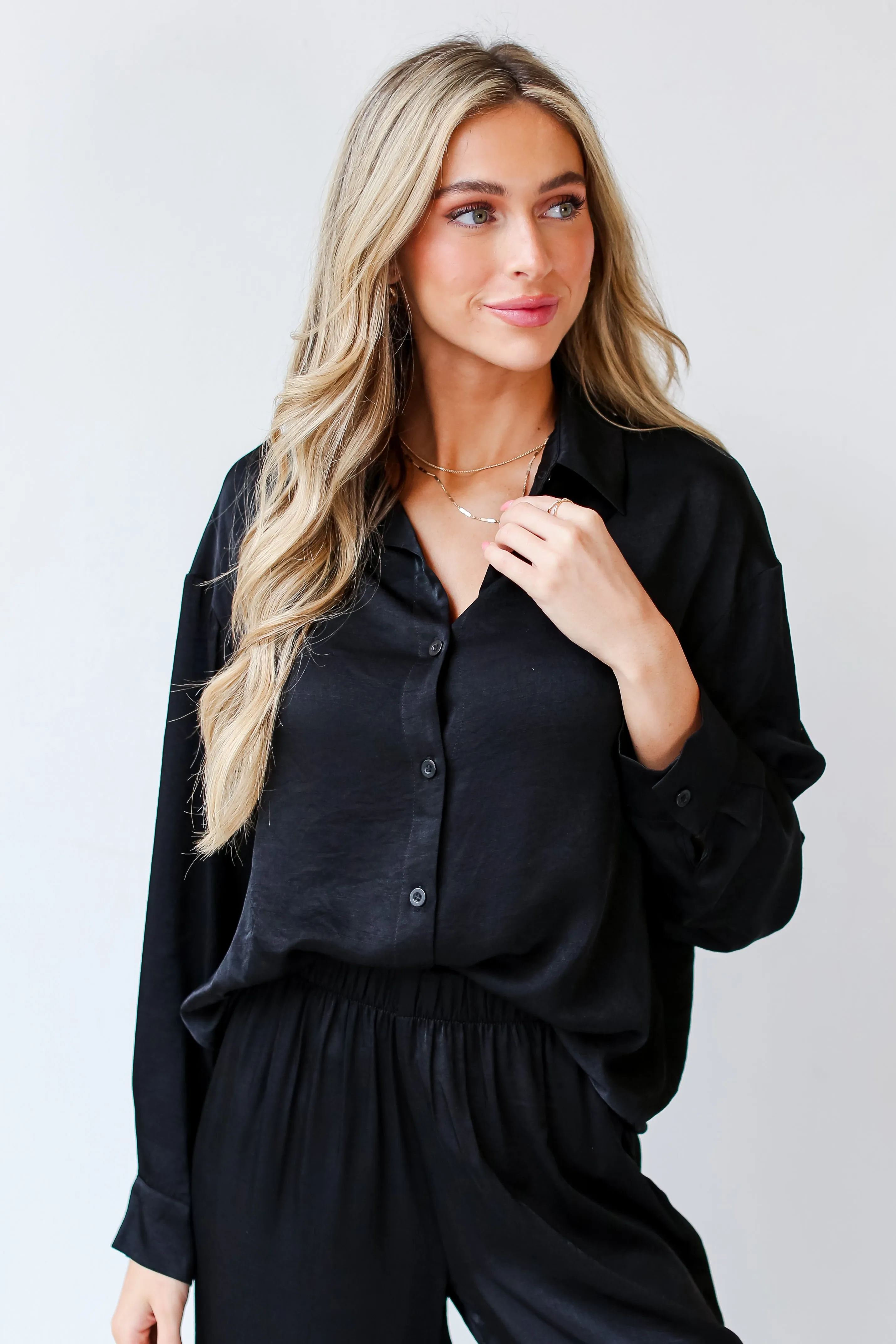 FINAL SALE - Serene Beauty Button-Up Blouse