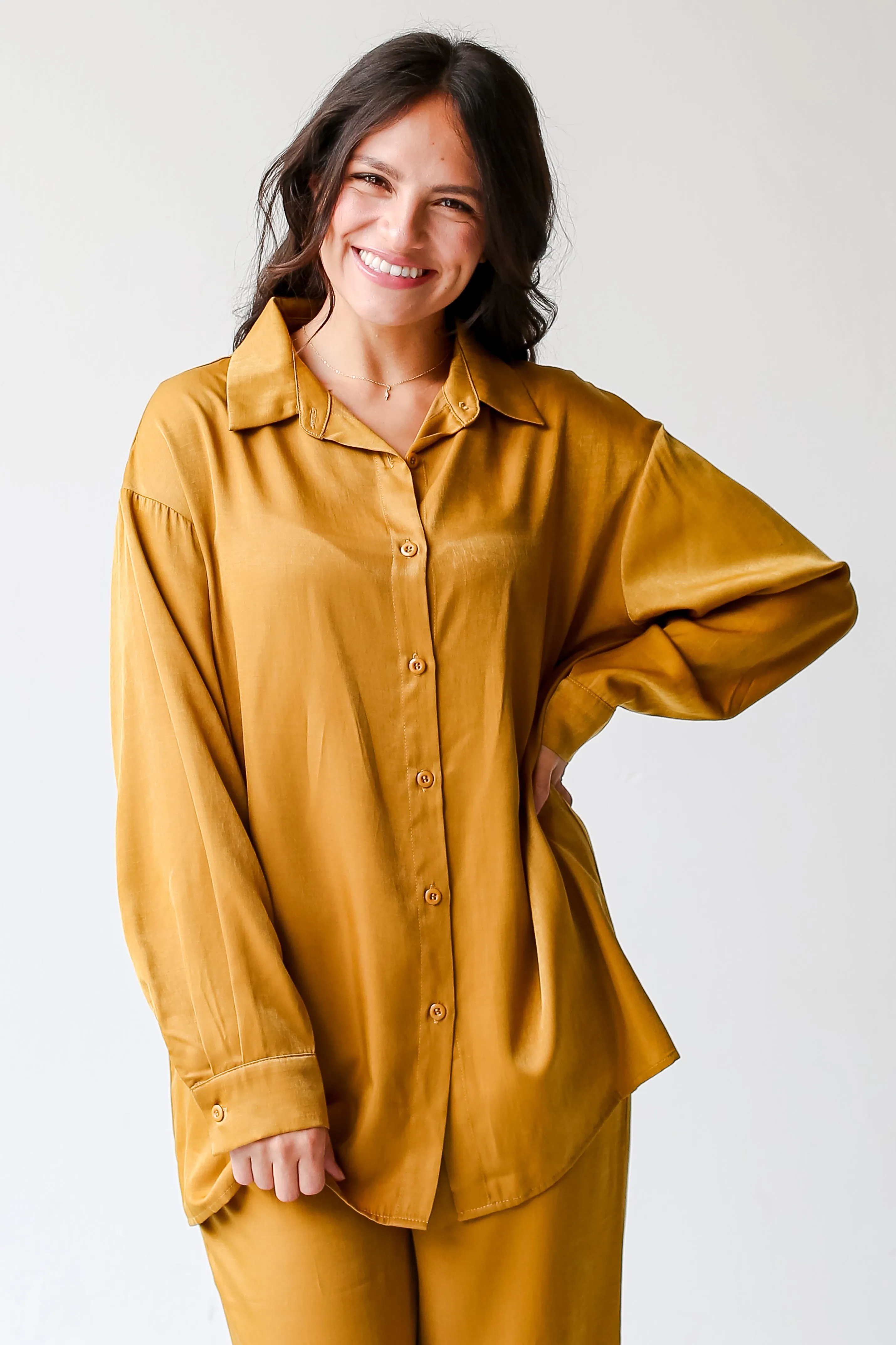FINAL SALE - Serene Beauty Button-Up Blouse