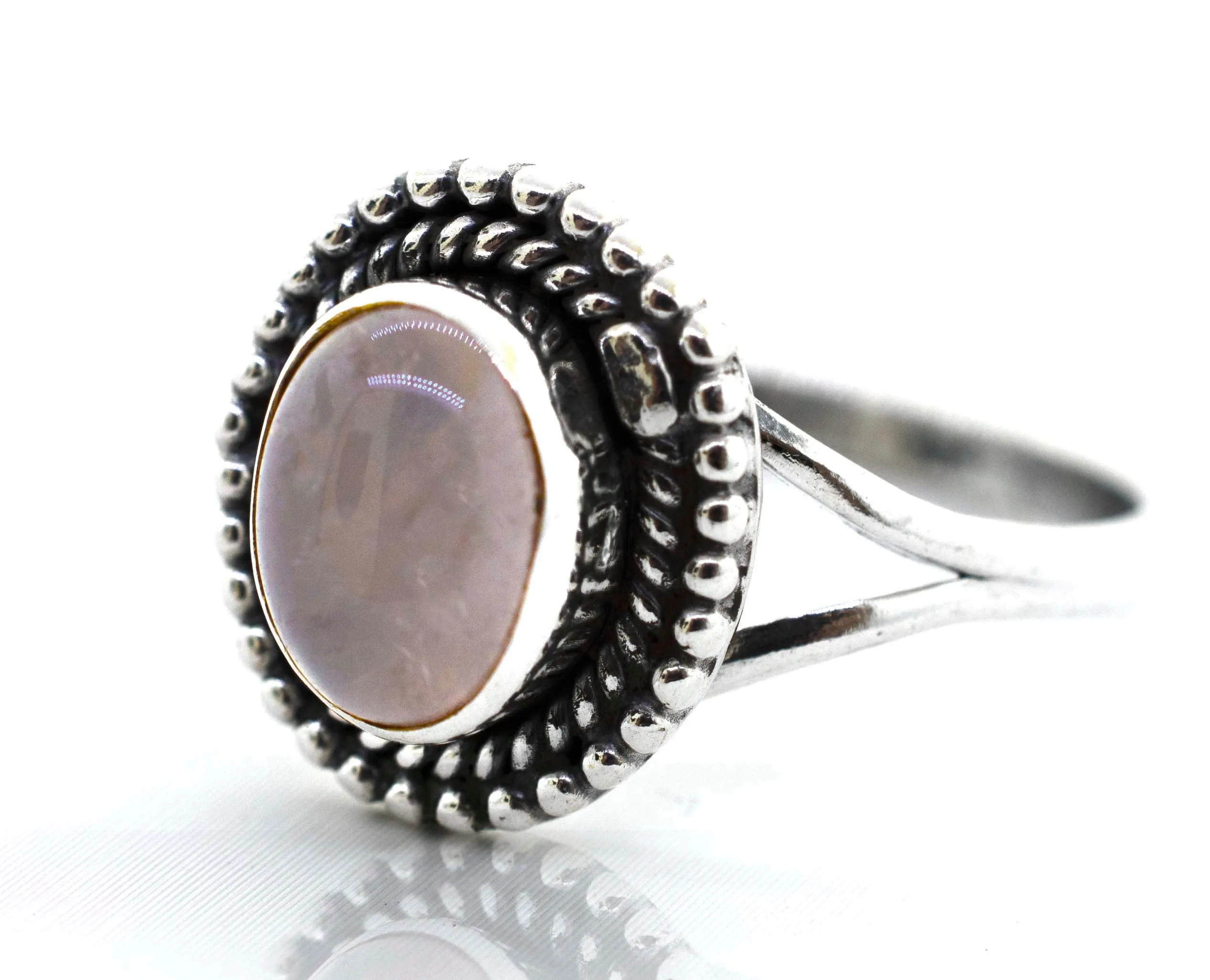 Gemstone Oval Shield Ring