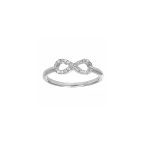 Icy Infinity Stackable Ring (Silver)