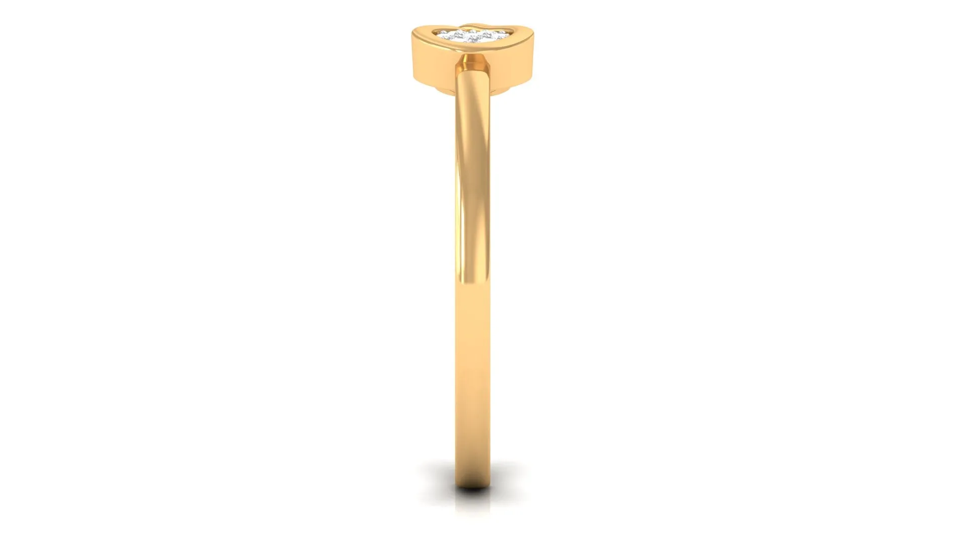 Illusion Set Diamond Promise Ring in Infinity Style