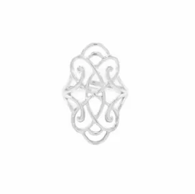 Infinite Love, Adjustable Ring, White Rhodium