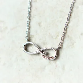 Infinity and Love Necklace