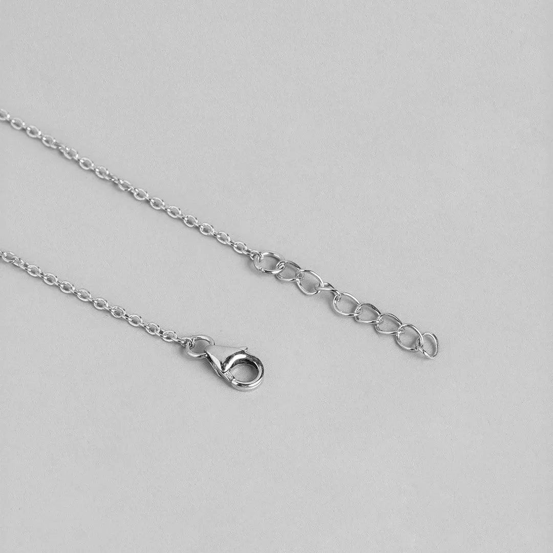 Infinity Reflections Rhodium-Plated 925 Sterling Silver Bracelet with Cubic Zirconia