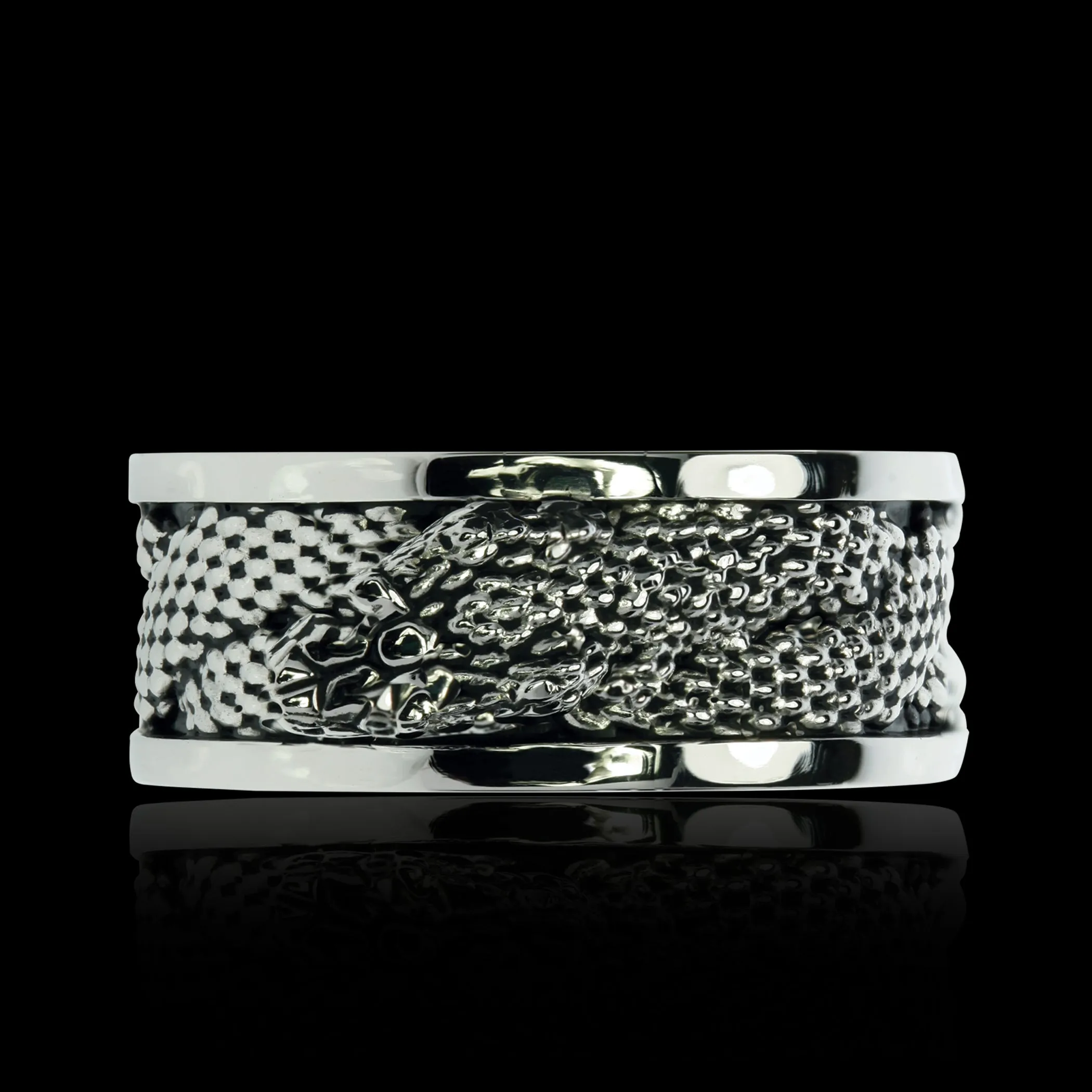 Infinity Snake Ring, Sterling Silver Ouroboros Snake Ring
