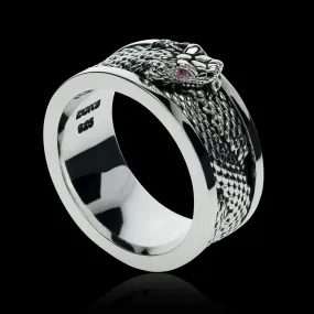 Infinity Snake Ring, Sterling Silver Ouroboros Snake Ring