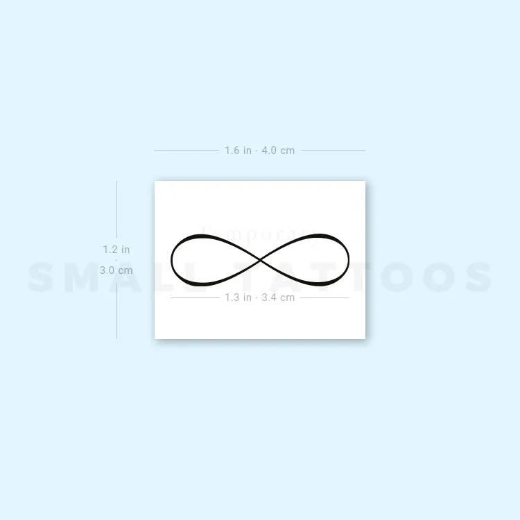Infinity Symbol Temporary Tattoo (Set of 3)