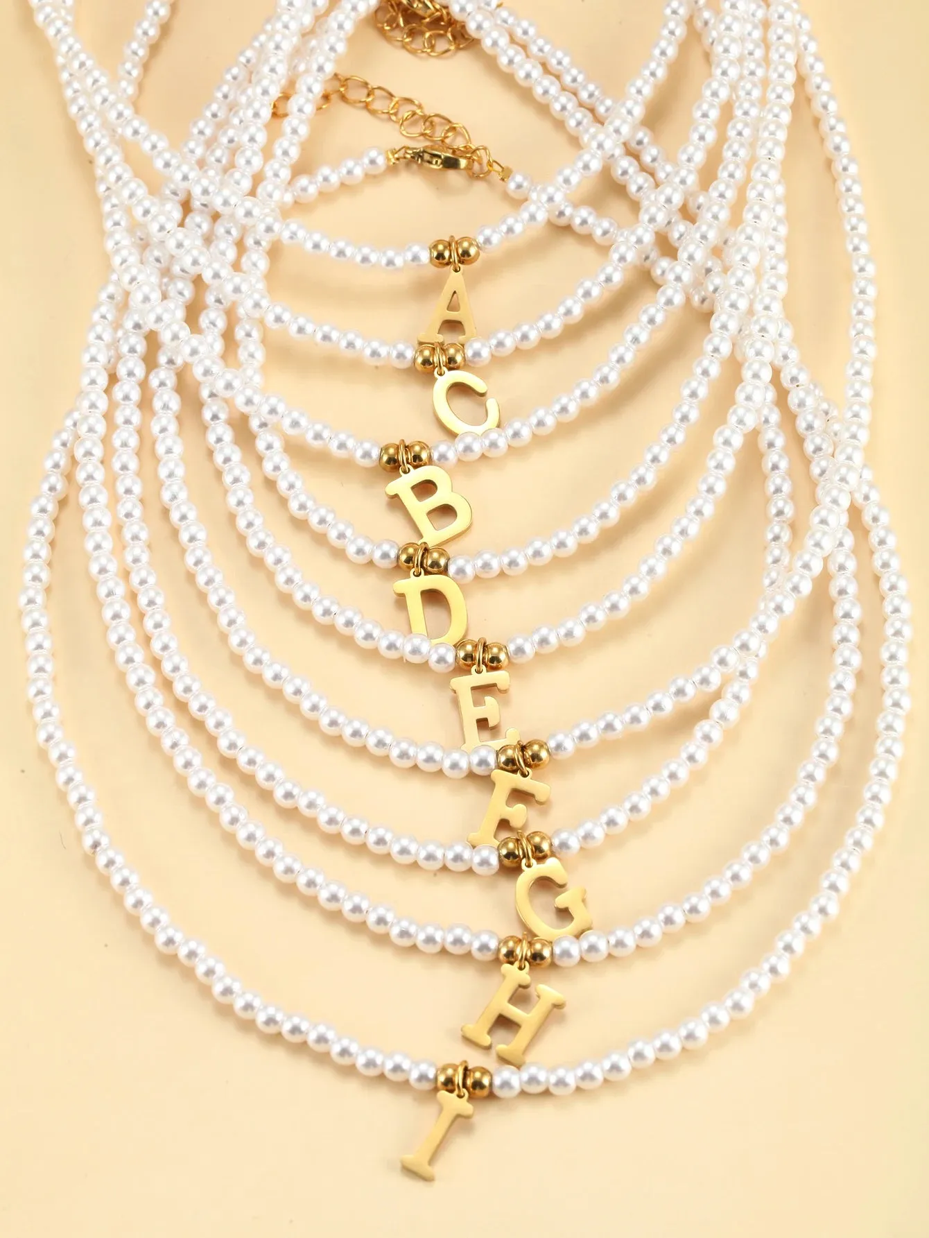 Initial Pearl Necklace