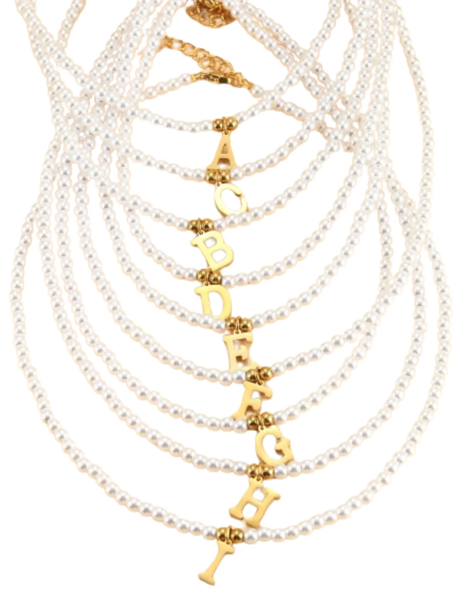 Initial Pearl Necklace