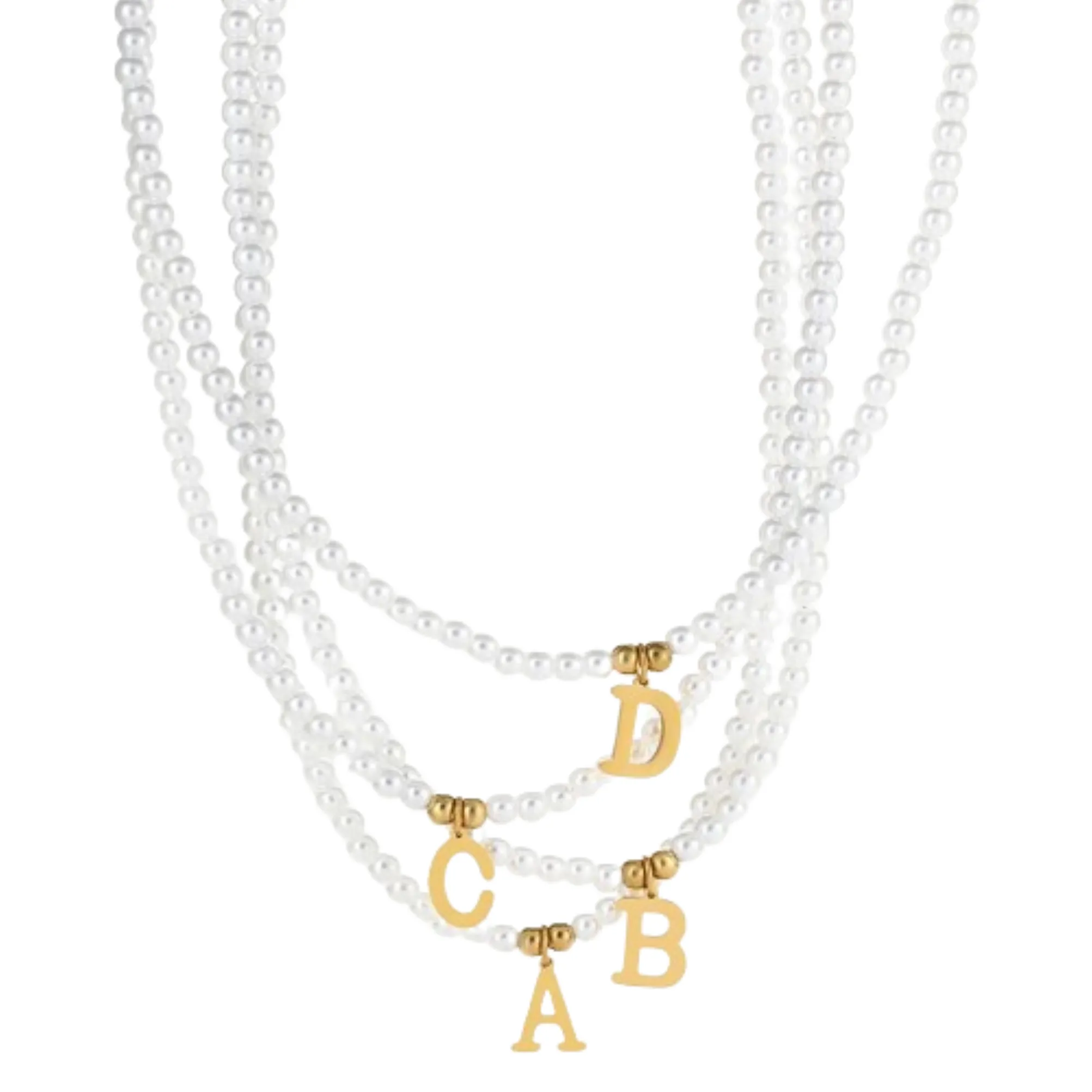 Initial Pearl Necklace