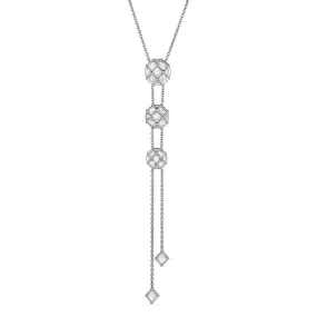 Isola Lariat Necklace with Mother of Pearl