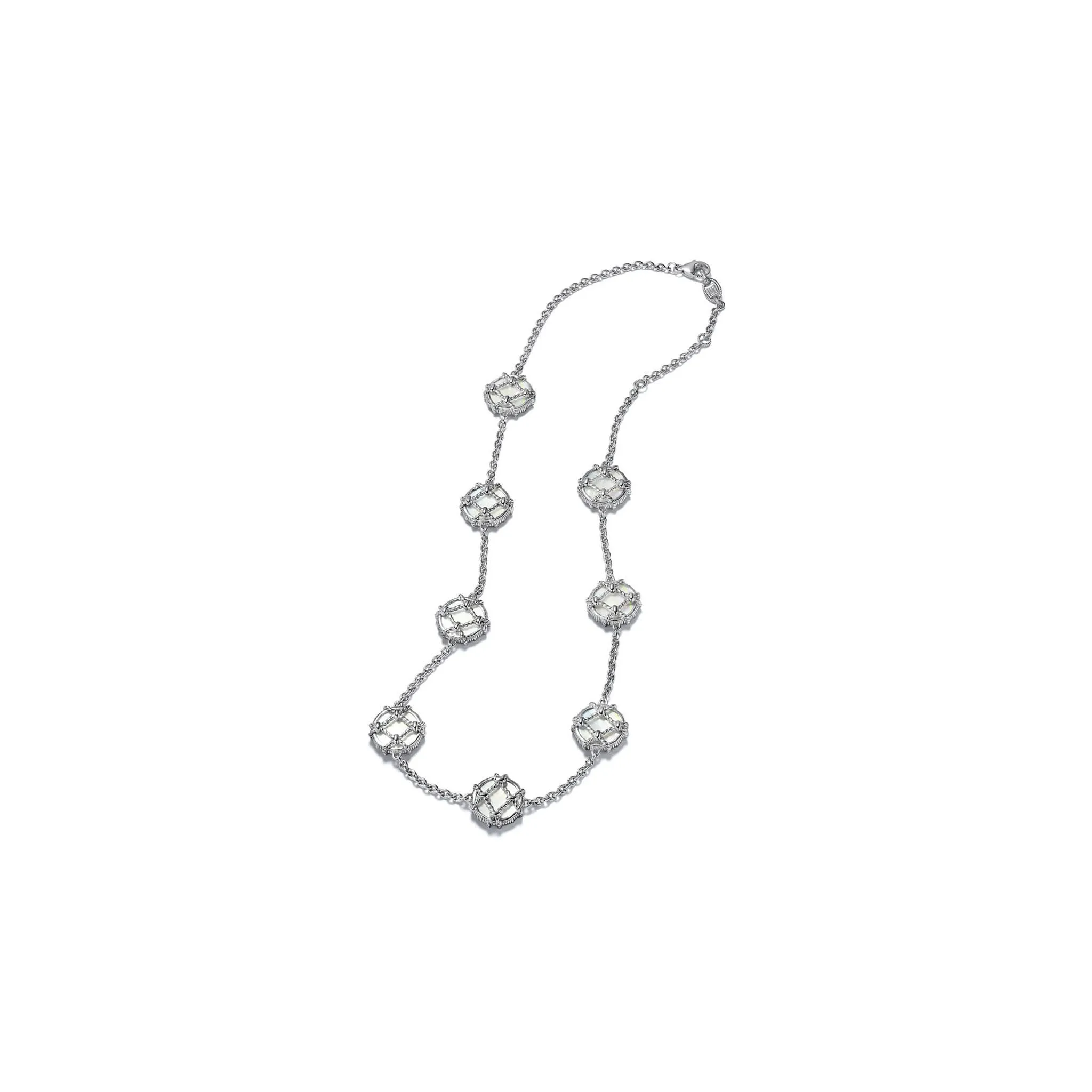 Isola Station Necklace with Mother of Pearl