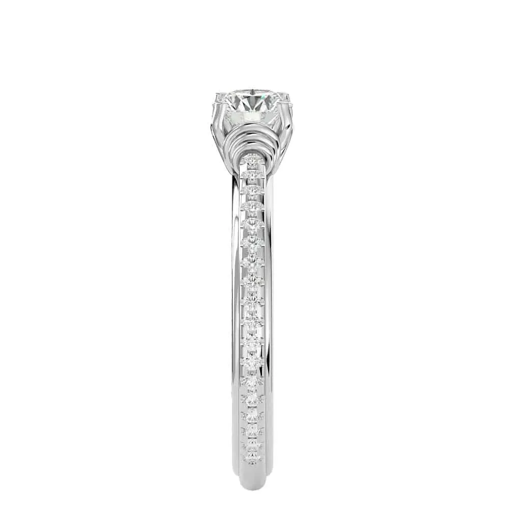 Josephine Solitaire Engagement Ring Interlocking Infinity Setting