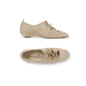 Lace-Up Low Heel Camoscio Vintage