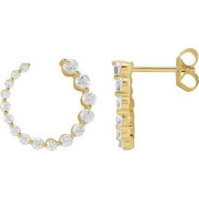 LG Diamond Graduating Earrings