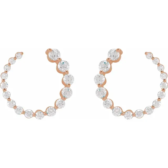 LG Diamond Graduating Earrings