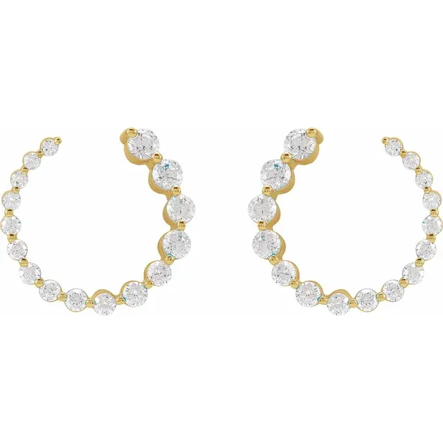 LG Diamond Graduating Earrings