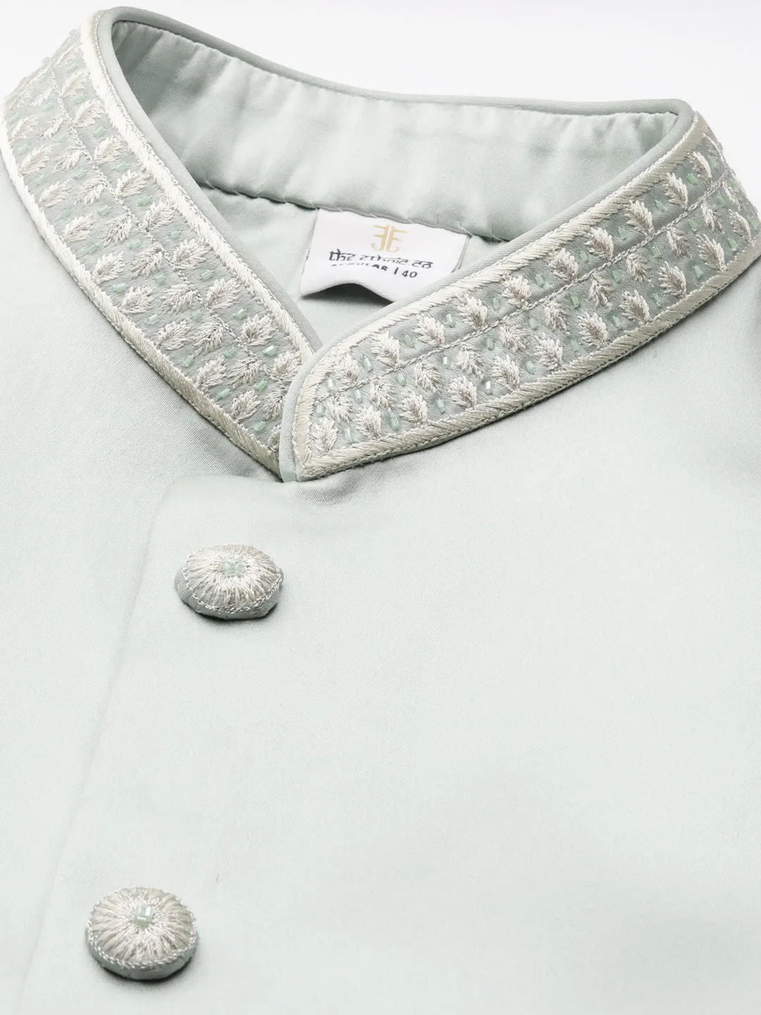 Light Green Layered  Indowestern