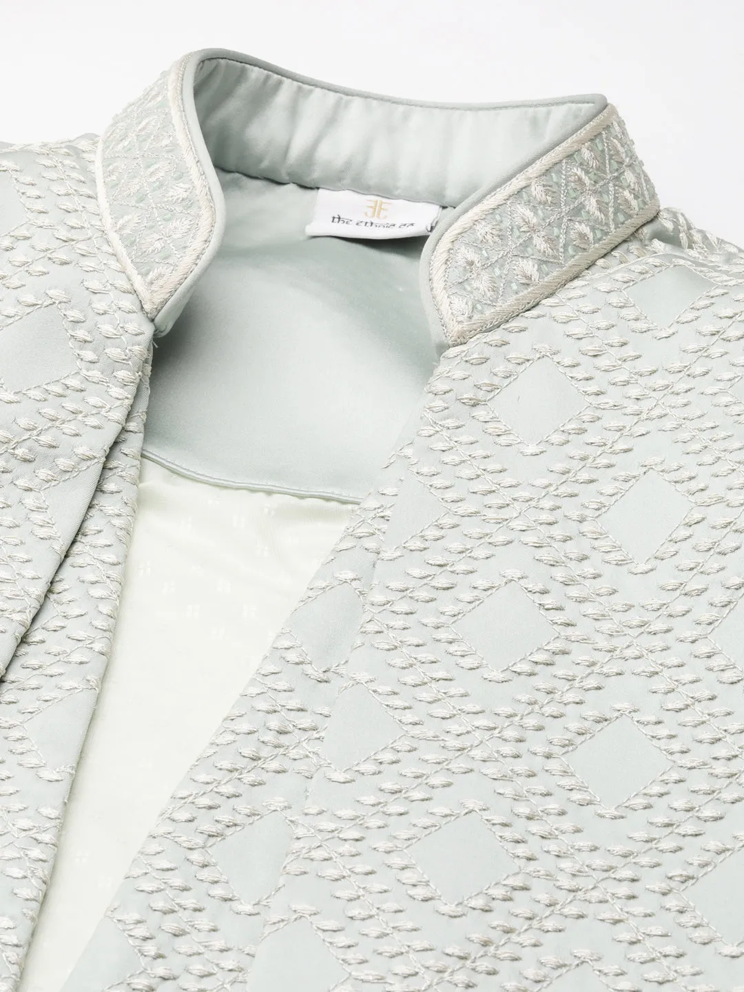 Light Green Layered  Indowestern