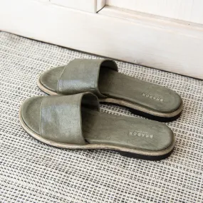 MANILA SAGE SLIDE SANDALS