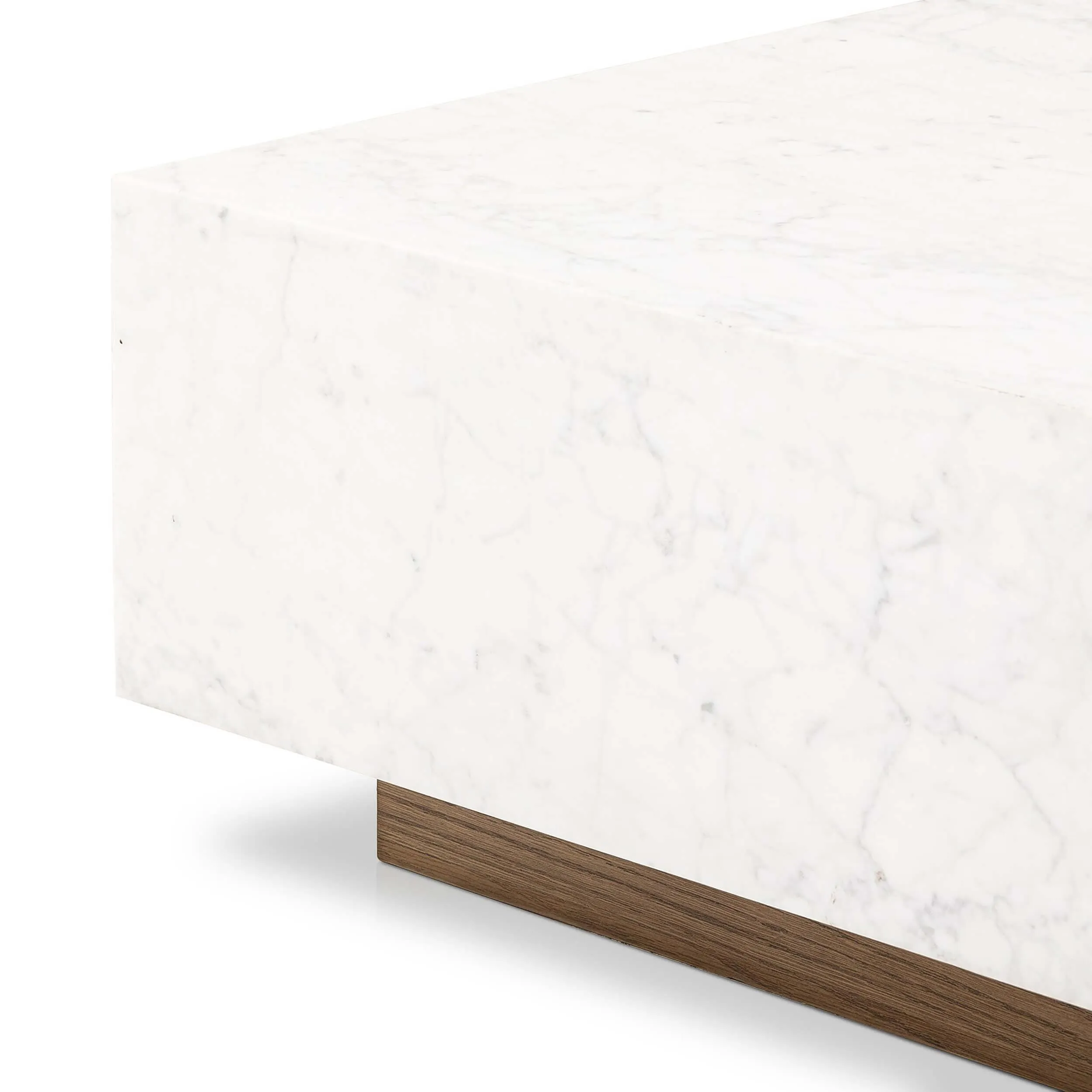 Masera Marble Coffee Table, White