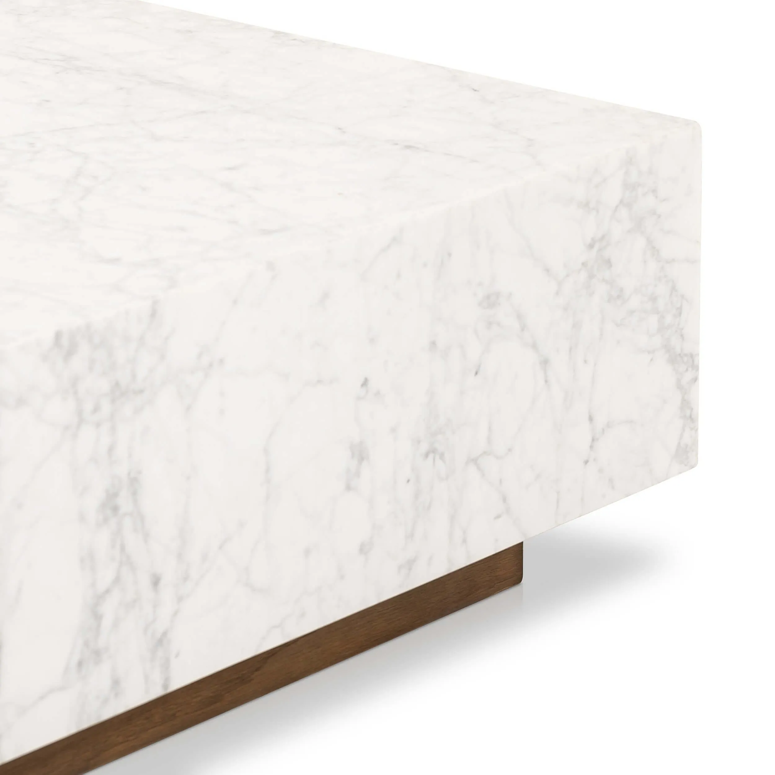 Masera Marble Coffee Table, White