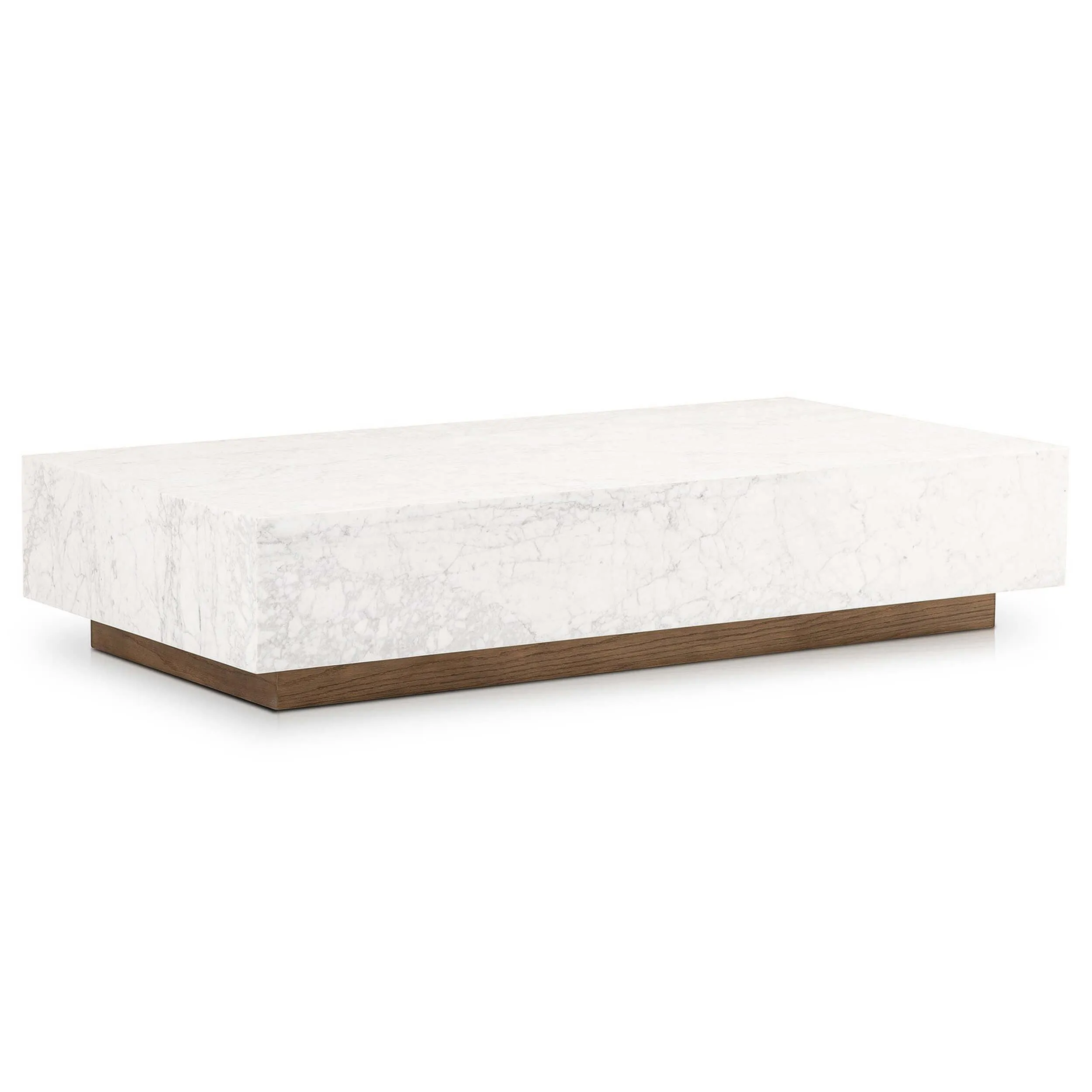 Masera Marble Coffee Table, White