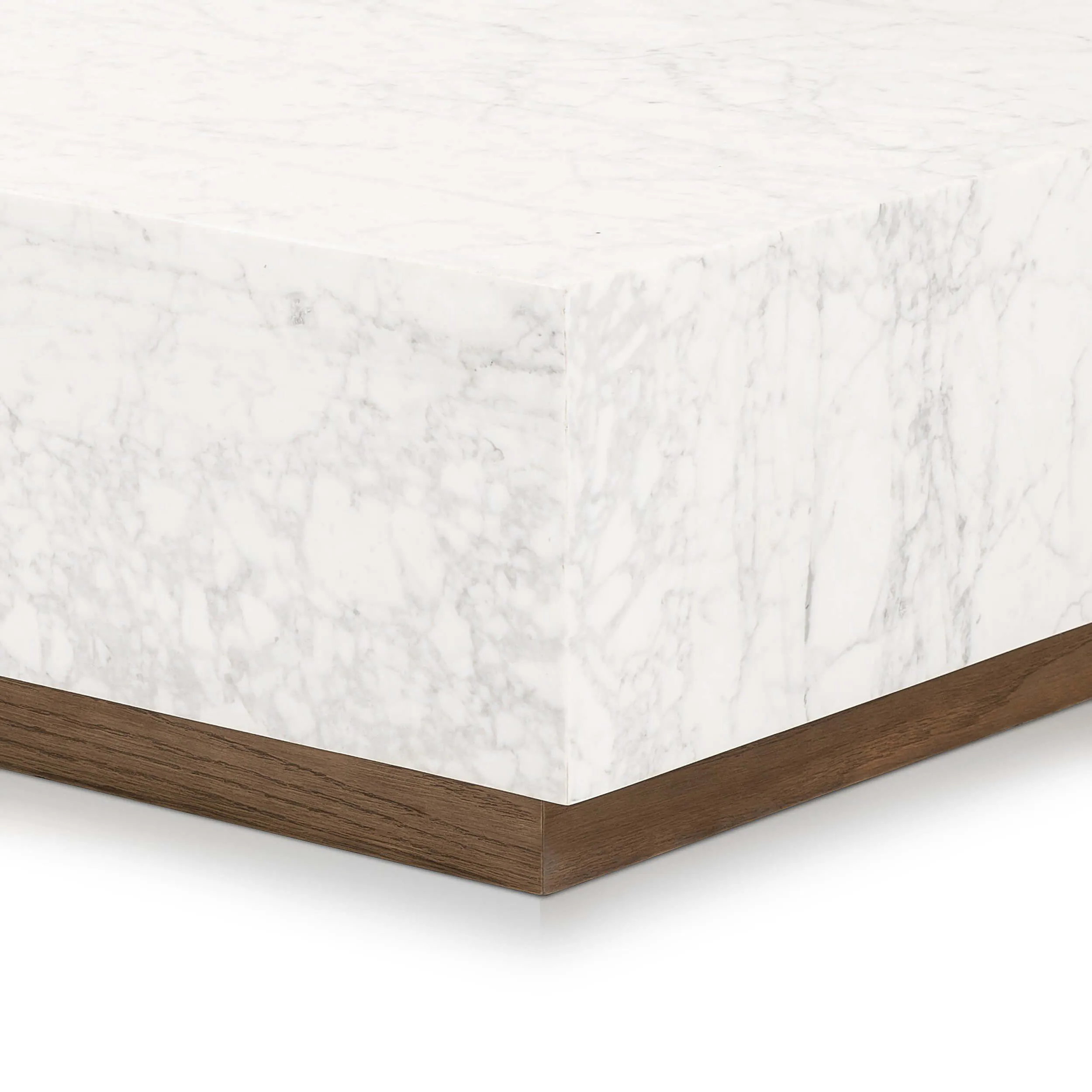 Masera Marble Coffee Table, White