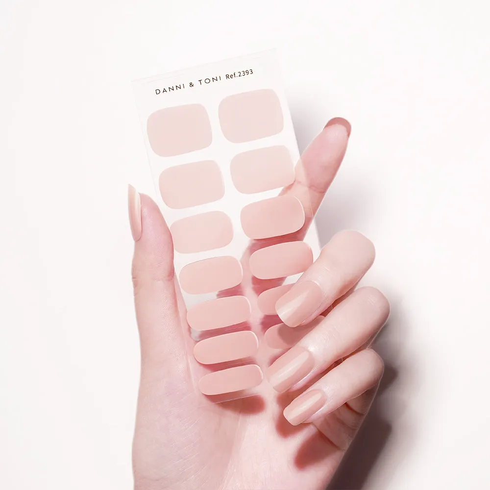Minimalist Nude Matte Semi Cured Gel Nail Strips  | Tint Nude - 2393