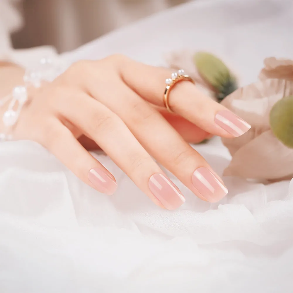 Minimalist Nude Matte Semi Cured Gel Nail Strips  | Tint Nude - 2393
