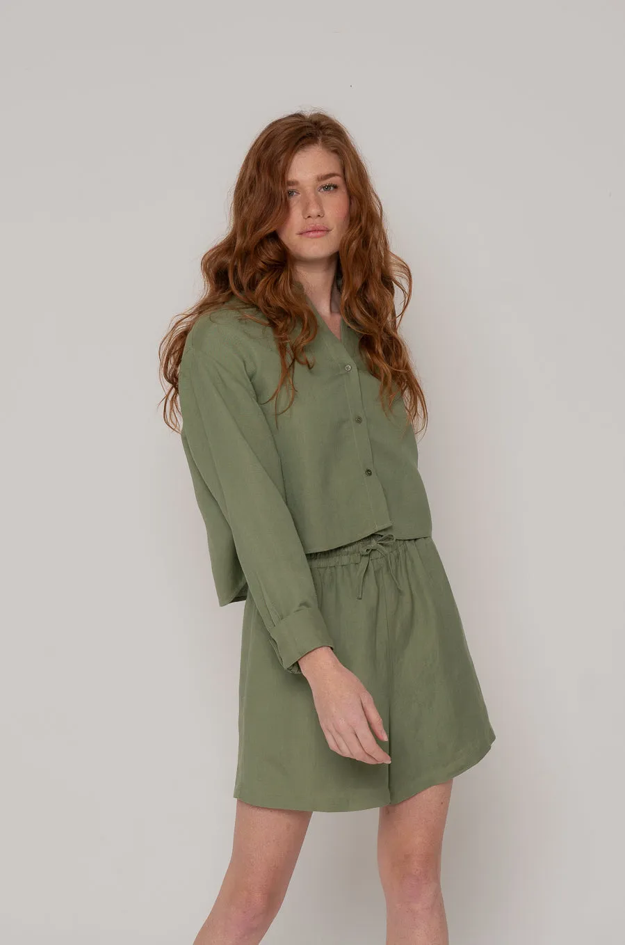 Nicola Top in Light Sage