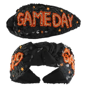 Orbk Gameday Top Knotted Jeweled Beaded Headband