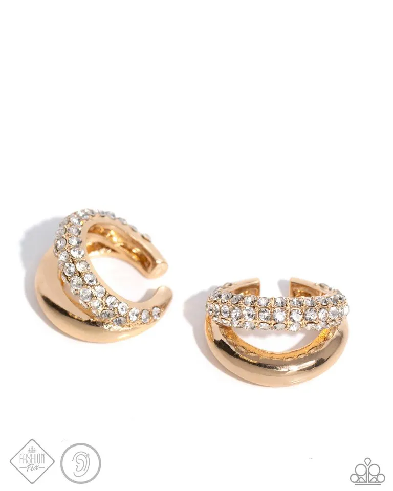 Paparazzi Earring ~ Sizzling Spotlight - Gold