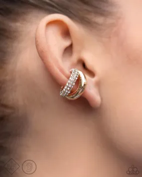 Paparazzi Earring ~ Sizzling Spotlight - Gold
