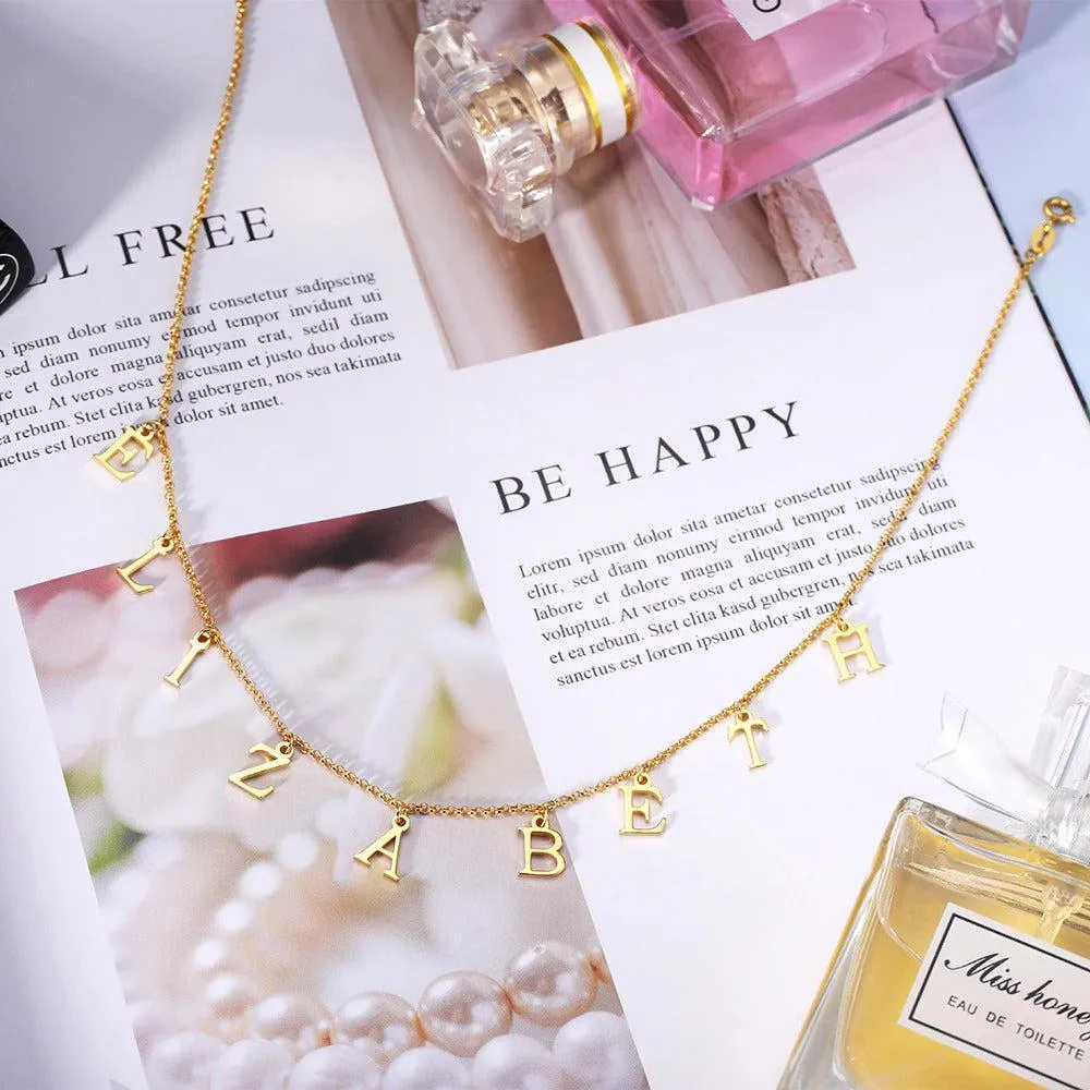 Personalize Your Initial Letters Necklace