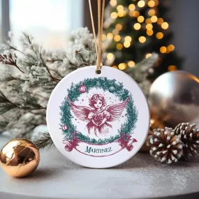 Personalized Angel Vintage Christmas Ornament