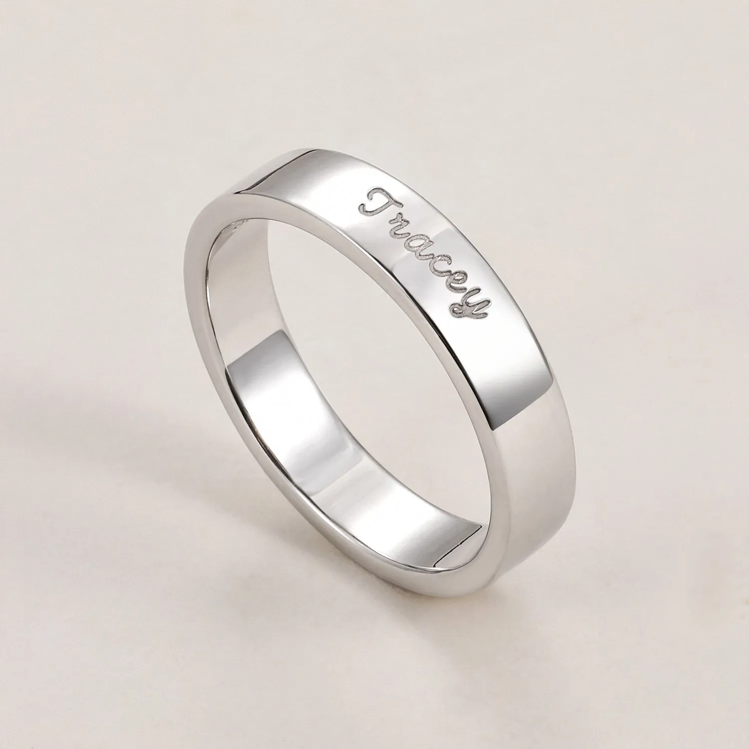 Personalized Engraved Name Ring | 4mm