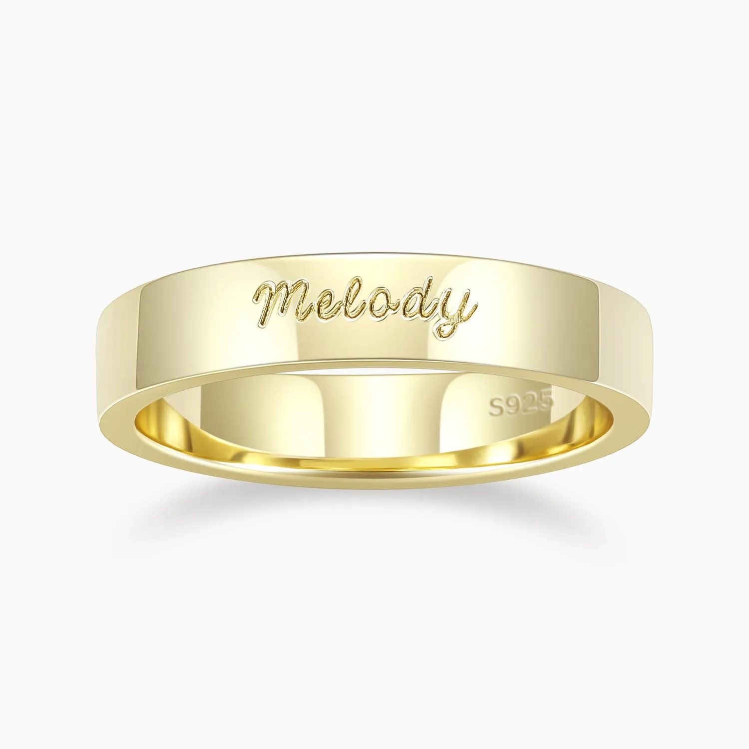 Personalized Engraved Name Ring | 4mm