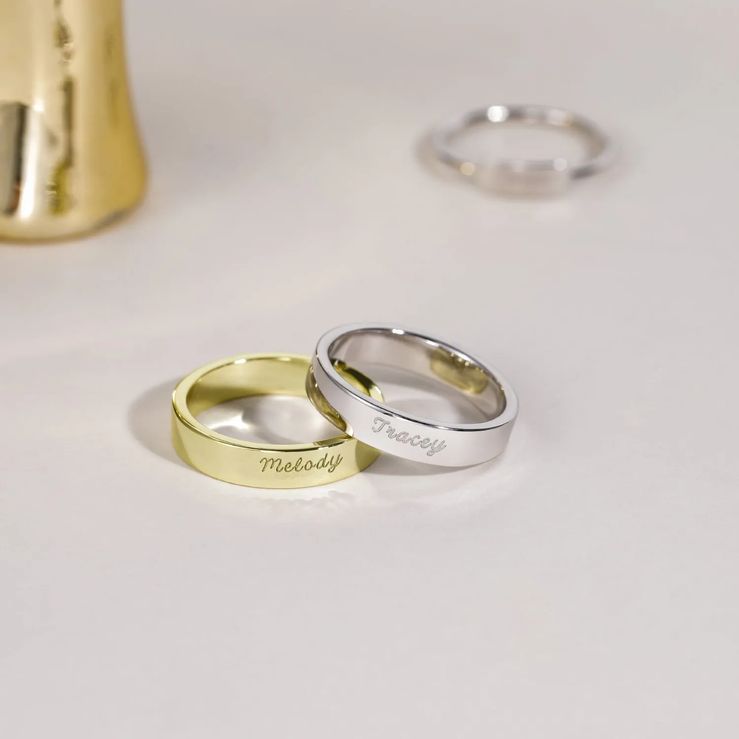 Personalized Engraved Name Ring | 4mm