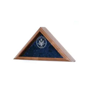 Personalized Flag Case - Walnut Material.