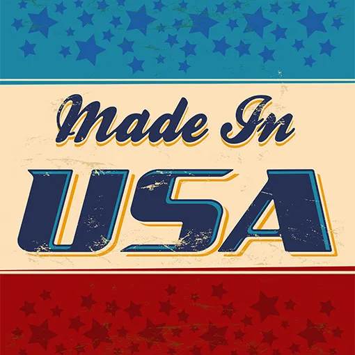 Personalized Flag Case - Walnut Material.