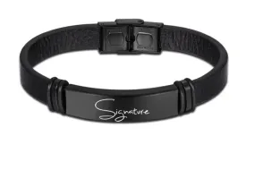 Personalized Leather Bracelet