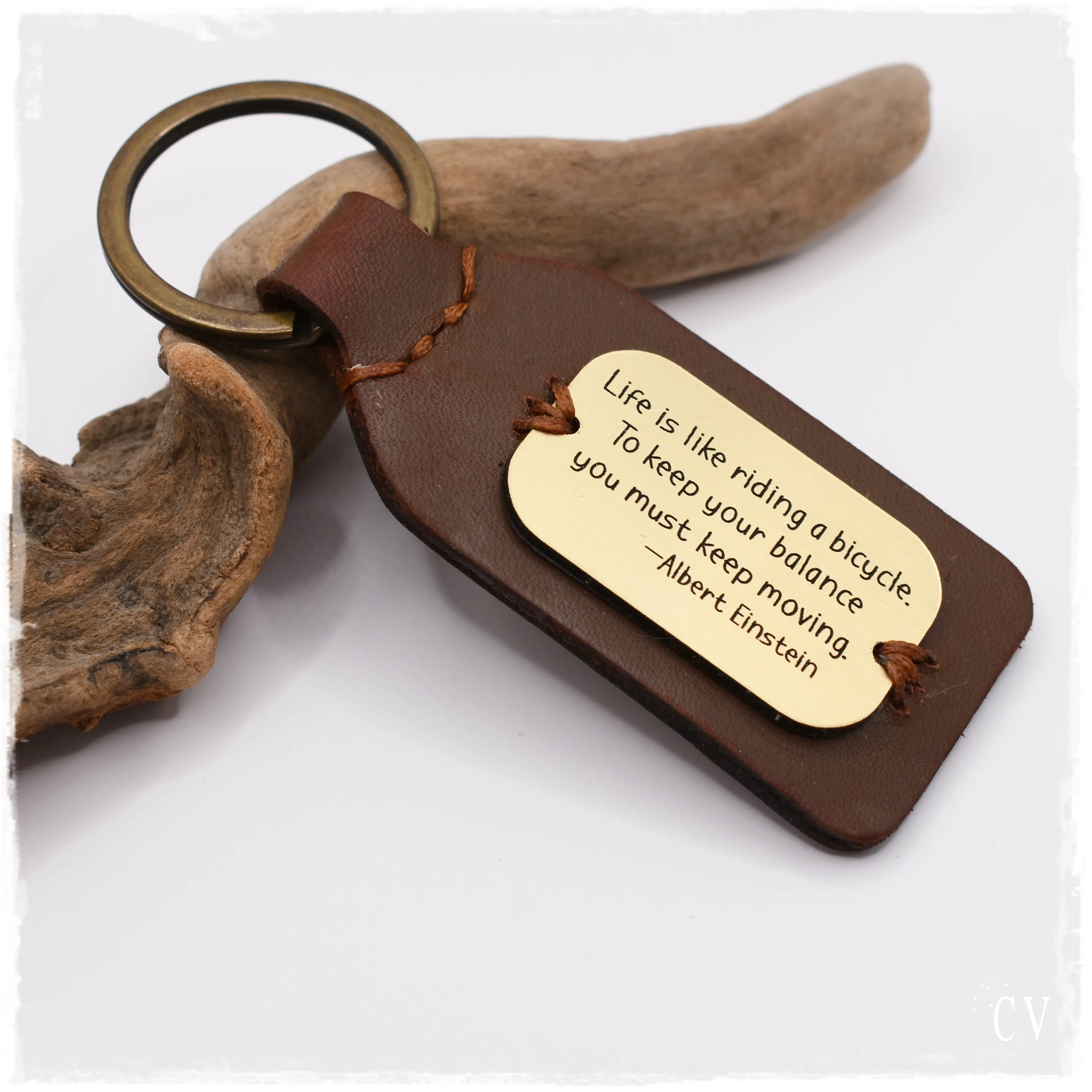 Personalized Leather Keychain