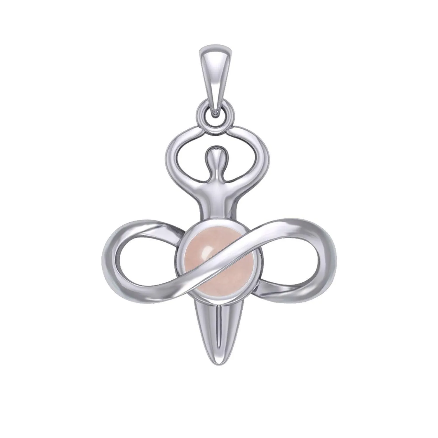 Peter Stone Eternal Light of Goddess Silver Pendant with Gem TPD6176