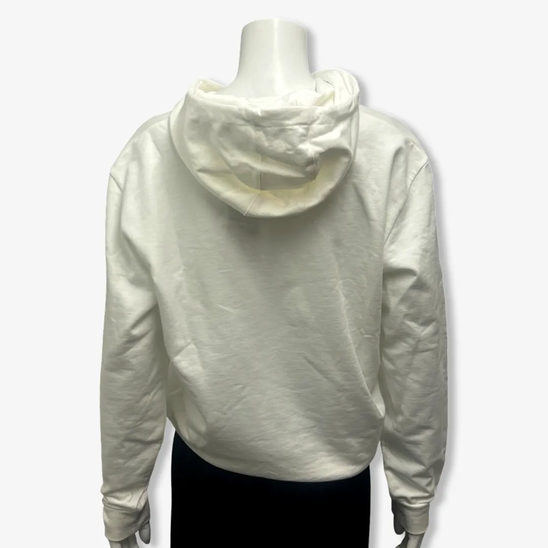 Prada Women's White Cotton Logo Hoodie
