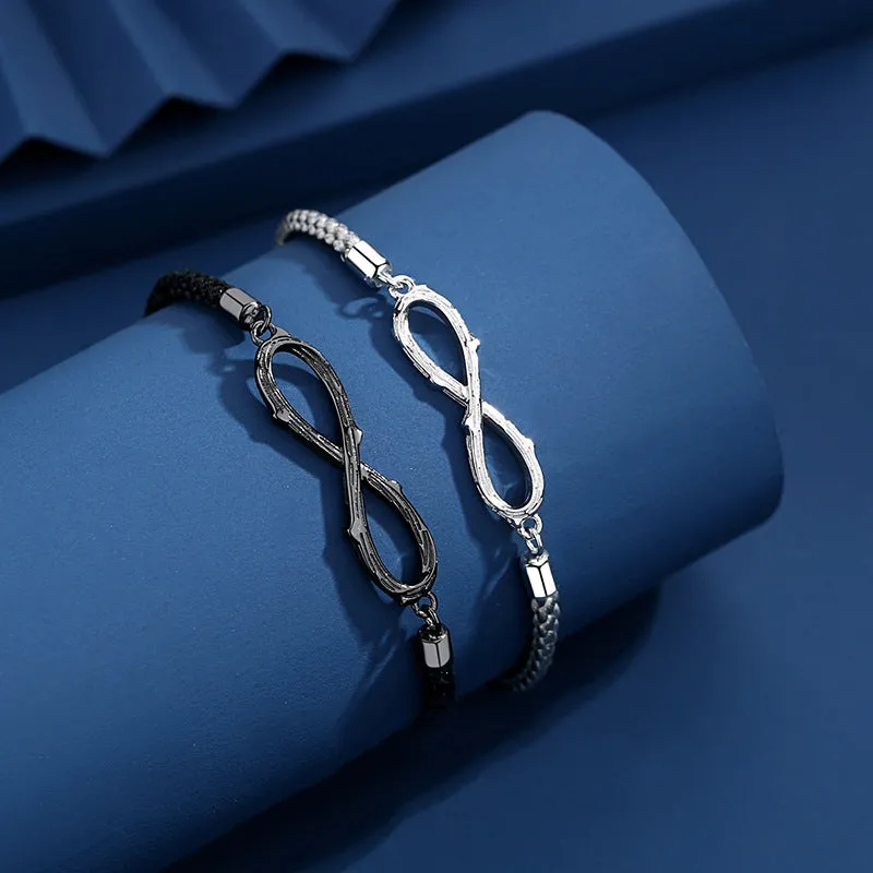 Promise Bracelet Sterling Silver Infinity Bracelets For Couples