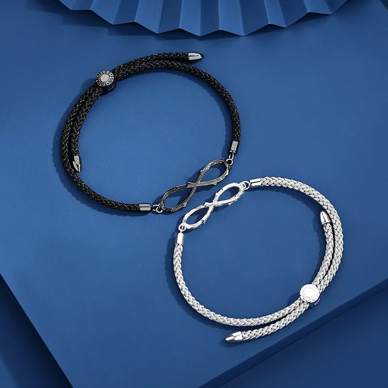 Promise Bracelet Sterling Silver Infinity Bracelets For Couples