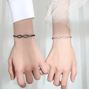 Promise Bracelet Sterling Silver Infinity Bracelets For Couples